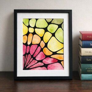 Autumn Butterfly 8X8 Original Acrylic on Canvas Painting